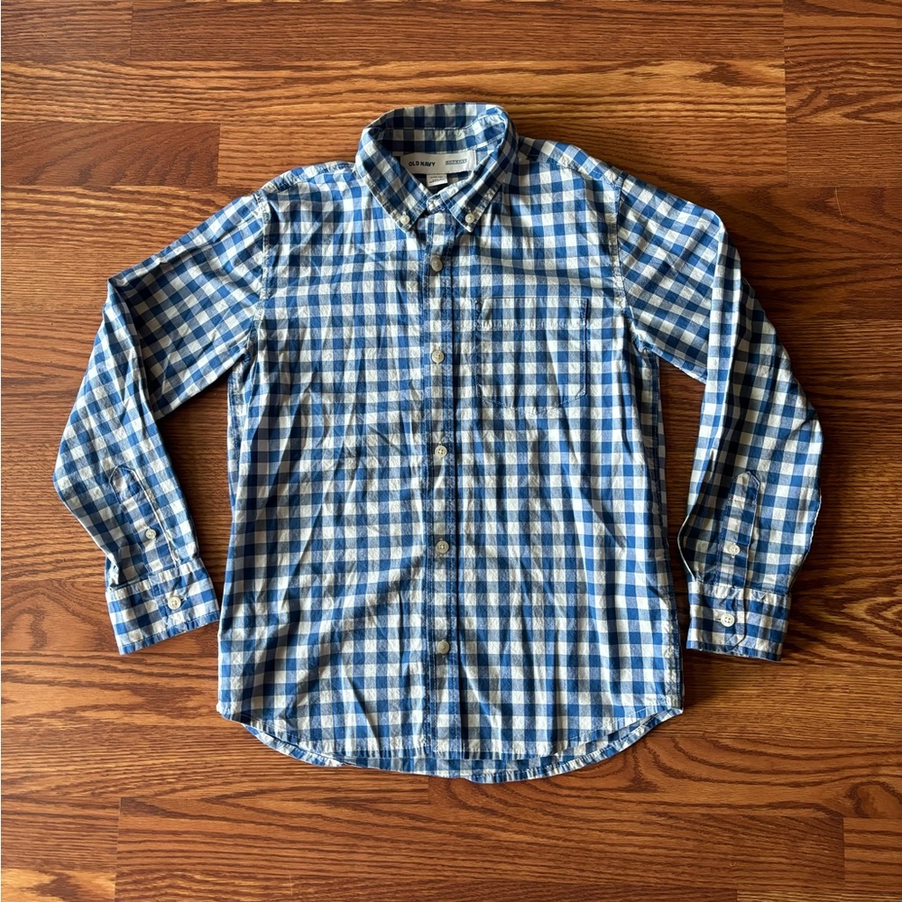 Boys Old Navy Button Down Shirt Size Large 10 - 12